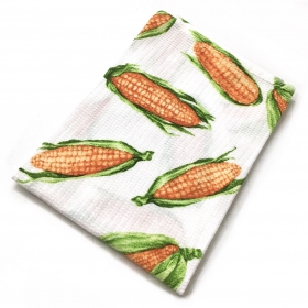 Полотенце кухонное "Кукуруза", ткань вафельная
